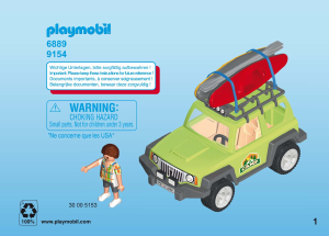 Brugsanvisning Playmobil set 6889 Leisure SUV med tagbagagebærer