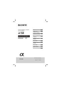 Manual Sony Alpha SLT-A58K Cameră digitală