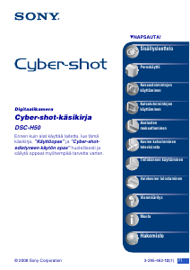 Käyttöohje Sony Cyber-shot DSC-H50 Digitaalikamera