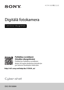 Rokasgrāmata Sony Cyber-shot DSC-RX100M4 Digitālā kamera