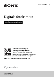 Rokasgrāmata Sony Cyber-shot DSC-RX10M3 Digitālā kamera