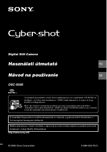 Használati útmutató Sony Cyber-shot DSC-S500 Digitális fényképezőgép