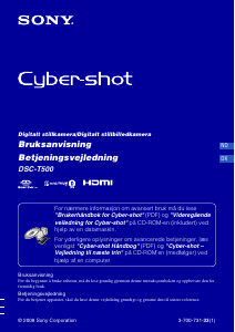 Bruksanvisning Sony Cyber-shot DSC-T500 Digitalkamera