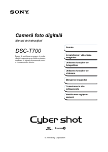 Manual Sony Cyber-shot DSC-T700 Cameră digitală