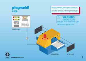 Manuale Playmobil set 6500 Airport Controllo sicurezza in aeroporto