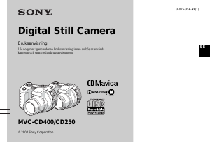 Bruksanvisning Sony MVC-CD250 Digitalkamera