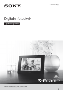 Priručnik Sony DPF-C800 Digitalni okvir za fotografije