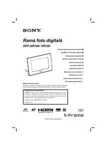 Manual Sony DPF-VR100 Ramă foto digitală