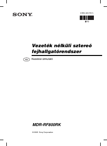 Használati útmutató Sony MDR-RF800RK Fejhallgató
