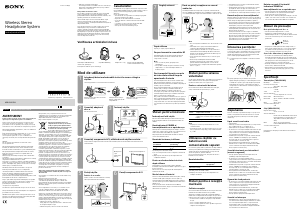 Manual Sony MDR-RF811RK Căşti