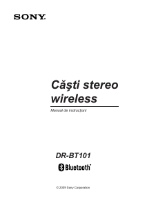Manual Sony DR-BT101 Set cu cască