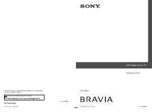 Manual Sony Bravia KDL-22E5310 LCD Television