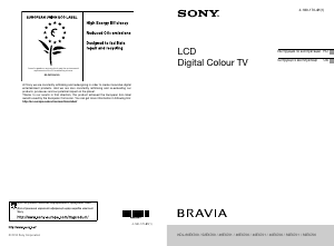 Руководство Sony Bravia KDL-32EX700 ЖК телевизор