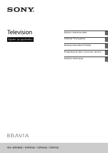 Priručnik Sony Bravia KDL-32R410B LCD televizor