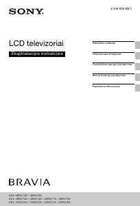 Vadovas Sony Bravia KDL-32R423A Skystakristalis televizorius