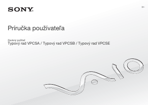 Návod Sony Vaio VPCSA4B4E Laptop