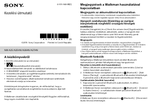 Használati útmutató Sony NW-A25HN MP3-lejátszó