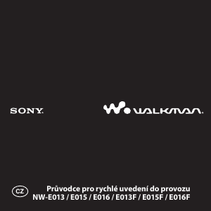 Manuál Sony NW-E013 Walkman Přehrávač MP3