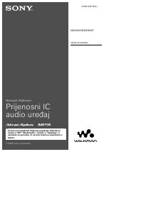 Priručnik Sony NW-E407 Walkman Mp3 reproduktor