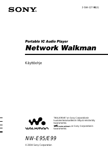 Käyttöohje Sony NW-E95 Walkman MP3-soitin