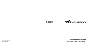 Manual Sony NWZ-B133 Walkman Leitor Mp3