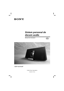 Manual Sony RDP-XA700IP Boxă andocare