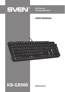 Handleiding Sven KB-G8900 Toetsenbord