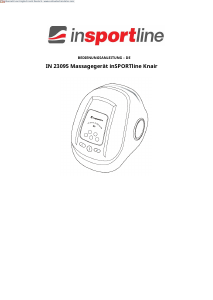 Bedienungsanleitung inSPORTline IN 23095 Massagegerät