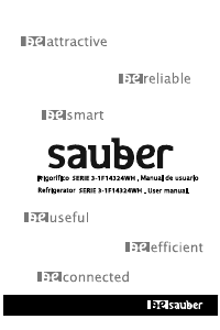 Manual de uso Sauber SERIE 3-1F14324WH Refrigerador