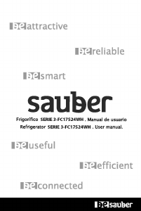 Manual Sauber SERIE 3-FC17524WH Fridge-Freezer