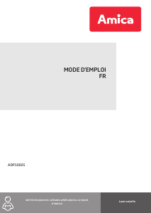 Mode d’emploi Amica ADP1002S Lave-vaisselle