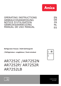 Manual de uso Amica AR7252LB Frigorífico combinado