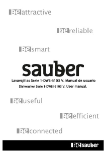 Manual de uso Sauber SERIE 1-DWBI6013V Lavavajillas