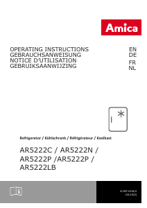 Bedienungsanleitung Amica AR5222R Kühlschrank