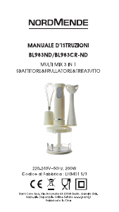 Manuale Nordmende BL983ND Frullatore a mano