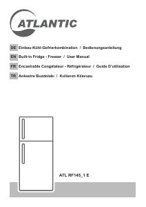 Mode d’emploi Atlantic ATL RF145_1E Réfrigérateur combiné