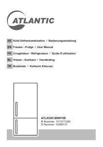 Bedienungsanleitung Atlantic ATLKGK180W10E Kühl-gefrierkombination