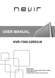 Manual de uso Nevir NVR-7500-32RD2-N Televisor de LED