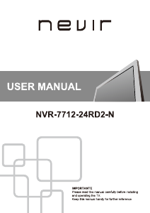 Manual de uso Nevir NVR-7712-24RD2-N Televisor de LED