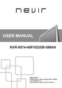 Manual de uso Nevir NVR-8074-40FHD2SB-SMAN Televisor de LED