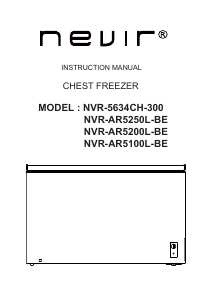 Handleiding Nevir NVR-AR5100L-BE Vriezer