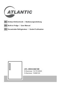 Manual Atlantic ATLVEKS88X10E Refrigerator