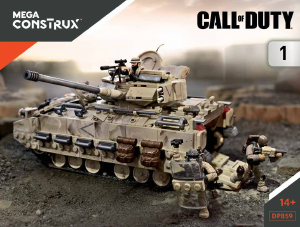 Handleiding Mega Construx set DPB59 Call of Duty Woestijntank