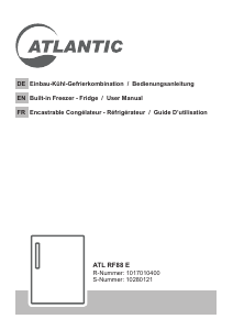 Bedienungsanleitung Atlantic ATL RF88 E Kühlschrank