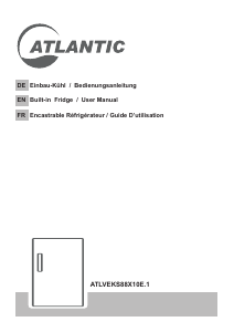 Manual Atlantic ATLVEKS88X10E.1 Refrigerator