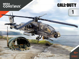 Manual Mega Construx set DPB60 Call of Duty Anti-armor helicopter