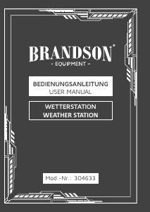 Manual de uso Brandson 304633 Estación meteorológica
