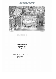 Mode d’emploi Brandt BFD4522SS Réfrigérateur combiné