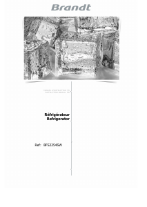 Mode d’emploi Brandt BFS2254SW Réfrigérateur