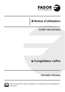 Mode d’emploi Fagor FCC700E Congélateur